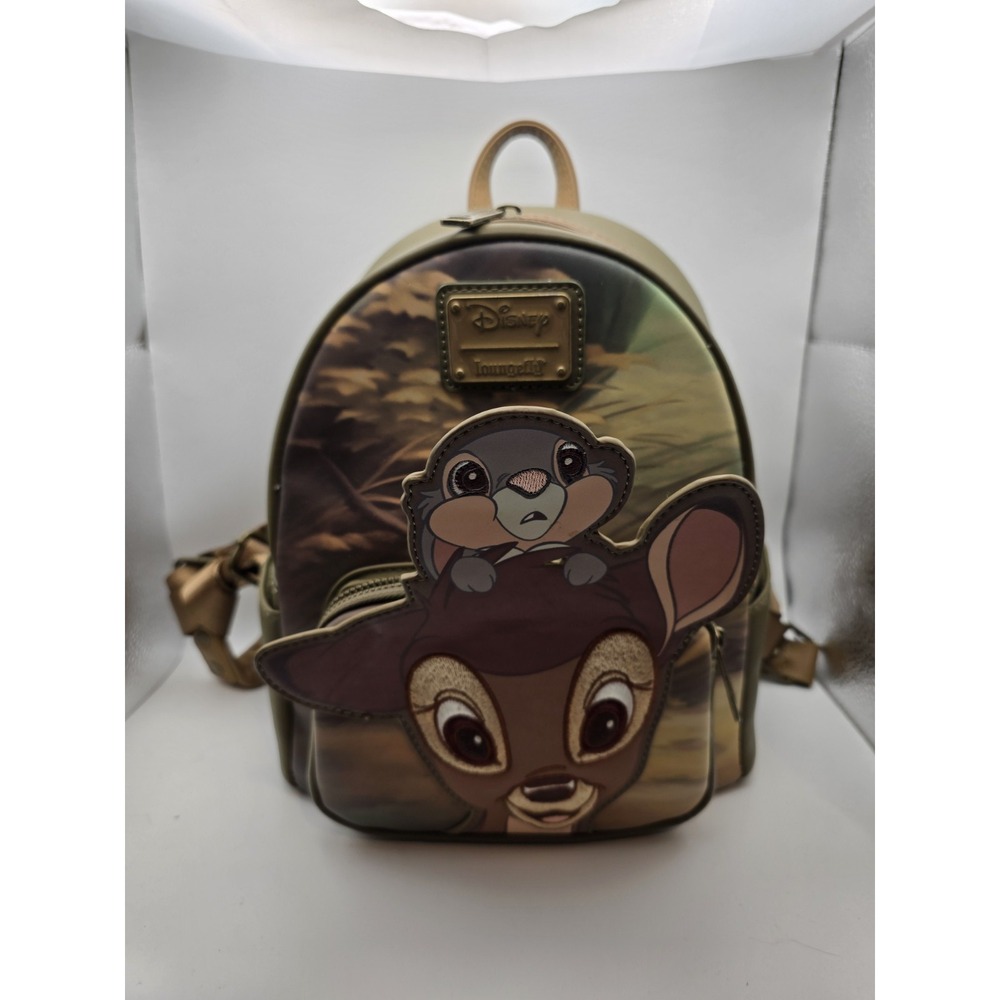 Loungefly Disney Bambi & Thumper Peeking Mini‎ Backpack Rare Exclusive USED